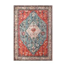 Artiss 160x230cm Washable Floor Rug - Modern Geometric Design, Ultra-Thin 5mm Polyester, Anti-Slip Backing