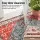 Artiss 160x230cm Washable Floor Rug - Modern Geometric Design, Ultra-Thin 5mm Polyester, Anti-Slip Backing