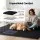 Artiss 140x200cm Black Shaggy Rug - Luxurious High-Pile Polyester Carpet with Foam Cushioning & Anti-Slip Backing