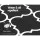 Artiss Gina Kitchen Mat 45x75cm - Non-Slip, Oil & Water Repellent PVC Rug, 5mm Cushioning for Comfort, Black & White