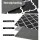 Artiss Gina Kitchen Mat 45x75cm - Non-Slip, Oil & Water Repellent PVC Rug, 5mm Cushioning for Comfort, Black & White