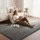 Artiss Tatami Mat 150x200cm 3cm Coral Velvet Floor Mattress Grey High Density Foam Comfort 150x200cm