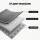 Artiss Tatami Mat 150x200cm 3cm Coral Velvet Floor Mattress Grey High Density Foam Comfort 150x200cm