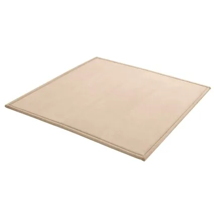 Artiss Tatami Mat Floor Mattress 200x200cm 3cm Thick Futon Coral Velvet Beige Anti Slip Finish 100% Foam