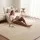 Artiss Tatami Mat Floor Mattress 200x200cm 3cm Thick Futon Coral Velvet Beige Anti Slip Finish 100% Foam