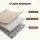 Artiss Tatami Mat Floor Mattress 200x200cm 3cm Thick Futon Coral Velvet Beige Anti Slip Finish 100% Foam