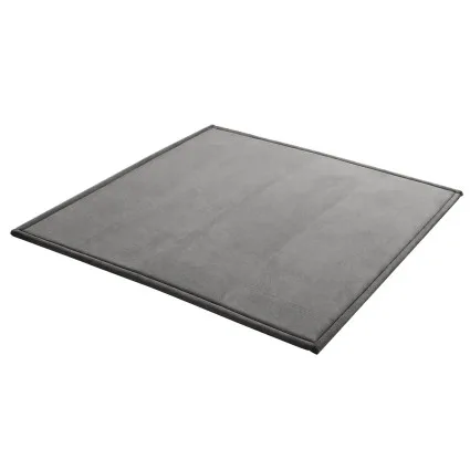 Artiss Tatami Mat 200 x 200cm 3cm High Density Foam Floor Mattress Coral Velvet Anti‑Slip Grey All‑Season
