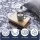 Artiss 120cm Round Area Rug Washable Polyester Anti-Slip Robot Vacuum Friendly Low Pile Design