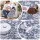 Artiss 120cm Round Area Rug Washable Polyester Anti-Slip Robot Vacuum Friendly Low Pile Design