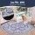 Artiss 120cm Round Area Rug Washable Polyester Anti-Slip Robot Vacuum Friendly Low Pile Design