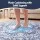 Artiss 120cm Round Area Rug Washable Polyester Anti-Slip Robot Vacuum Friendly Low Pile Design