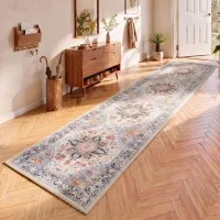 Artiss Runner Rug 60 x 300 cm Foldable Polyester Water-Repellent Non-Shedding Rug for Hallway Kitchen Bedroom