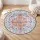 Artiss 120cm Round Rug with Silicone Grip 5mm Machine Washable Vintage Boho Polyester Carpet