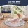Artiss 120cm Round Rug with Silicone Grip 5mm Machine Washable Vintage Boho Polyester Carpet