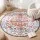 Artiss 160 cm Round Rug with Silicone Grip, 5mm Ultra-Thin Vintage Boho Machine Washable Carpet