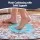 Artiss 160 cm Round Rug with Silicone Grip, 5mm Ultra-Thin Vintage Boho Machine Washable Carpet