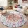 Artiss 160 cm Round Rug with Silicone Grip, 5mm Ultra-Thin Vintage Boho Machine Washable Carpet