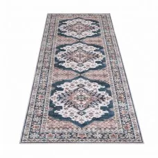 Artiss Washable Runner Rug 80 x 300 cm Ultra-Thin Quilt-Like Polyester Bohemian Medallion Carpet for Home Decor