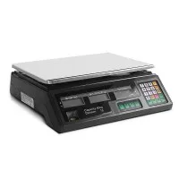 Emajin 40kg Digital Kitchen Weighing Scales – Rechargeable Platform, LCD, High Precision, Memory, Black