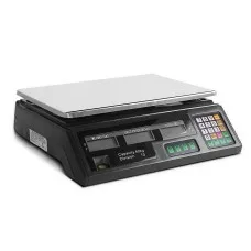 Emajin 40kg Digital Kitchen Weighing Scales – Rechargeable Platform, LCD, High Precision, Memory, Black