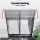 Instahut Transparent PET Polycarbonate Window Door Awning 0.4m x 1m UV Rain Resistant Modern Canopy Cover