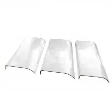 Instahut 0.4m x 3m Transparent PET Polycarbonate Window Door Awning UV Rain Resistant Modern Design (3m)