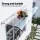 Instahut 0.4m x 3m Transparent PET Polycarbonate Window Door Awning UV Rain Resistant Modern Design (3m)