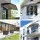 Instahut 0.8mx1m Brown Window Door Awning - UV & Rain Resistant, Modern Design, PC Panel & Aluminium Bars, Easy Install
