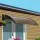 Instahut 0.8mx1m Brown Window Door Awning - UV & Rain Resistant, Modern Design, PC Panel & Aluminium Bars, Easy Install