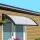 Instahut Transparent Window Door Awning 0.8m x 1m - UV & Rain Resistant, Modern Design, Easy Install, Aluminium Bars