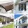 Instahut 0.8mx2m Brown Window Door Awning, UV & Rain Resistant, Durable PC Panel with Aluminium Bars, Easy Install