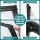 Instahut 0.8m x 2m Transparent Window Door Awning PC Panel Aluminium Bars Black Brackets UV Rain Resistant