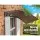Instahut 1.5x3M Brown Awning Canopy, UV & Rain Resistant, PC Panel, Black Plastic Frame, Door/Window Cover