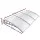 Instahut 1.5 x 3m Window Door Awning Canopy Clear PC Panel Grey Brackets Aluminium Bars UV Rain Resistant
