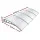 Instahut 1.5x4m Window Door Awning Canopy - Transparent PC Panel, Grey Frame, UV & Rain Resistant, Easy DIY Installation