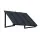 Instahut Window and Door Awning Canopy Metal Frame UV Rain Resistant Black