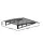 Instahut 1m x 1m Grey Window & Door Awning Canopy - Solid Polycarbonate Panel, Metal Frame, UV & Rain Resistant