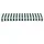 Instahut Retractable Folding Arm Awning 3Mx2.5M - Durable UV-Resistant Polyester Sunshade with Hand Crank in Green/White
