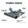 Instahut 3.5m x 2.5m Grey Retractable Folding Arm Awning - UV-Resistant Polyester with Aluminium Frame, Crank