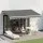 Instahut 3.5m x 2.5m Grey Retractable Folding Arm Awning - UV-Resistant Polyester with Aluminium Frame, Crank