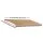 Instahut 4Mx3M Retractable Folding Arm Awning, Beige, UV-Resistant, Manual Sunshade with Hand Crank, Aluminium Frame