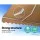 Instahut 4Mx3M Retractable Folding Arm Awning, Beige, UV-Resistant, Manual Sunshade with Hand Crank, Aluminium Frame