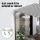 Instahut Retractable Folding Arm Awning 4x3M, Grey/White - UV-Resistant Polyester, Aluminium Frame, Manual Sunshade