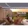 Instahut Retractable Folding Arm Awning, Manual Sunshade 4Mx3M, Pearl Grey, UV-Resistant Polyester, Aluminium Frame