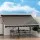 Instahut 4.5Mx3M Grey Retractable Folding Arm Awning, UV-Resistant Polyester, Manual Crank, Weather-Ready Shade