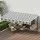 Instahut Retractable Folding Arm Awning Manual Sunshade 4.5m x 3m Grey White Aluminium Frame Polyester