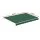Instahut 5m x 3m Retractable Folding Arm Awning Manual Dark Green Powder-Coated Aluminium UV Resistant