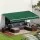 Instahut 5m x 3m Retractable Folding Arm Awning Manual Dark Green Powder-Coated Aluminium UV Resistant