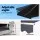 Instahut 5x3m Retractable Folding Arm Awning, Grey - UV-Resistant Polyester Sunshade with Aluminium Frame & Hand Crank