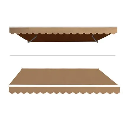 Instahut Motorised Retractable Folding Arm Awning 4x3M Beige – UV-Resistant, Aluminium Frame, Remote Control, Sunshade